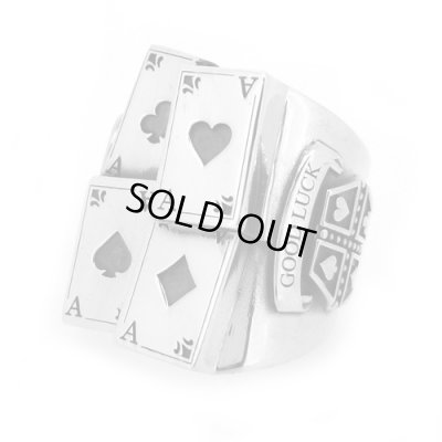 画像2: 【1点のみ】人気NO.1リング 4CARD RING 17号 10,000円