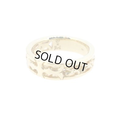 [K10イエローゴールド]ゴシッククロスリング