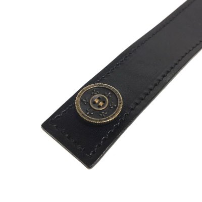 リリーボタン ダブルレザーブレスレット(ブラック)アークシルバーアクセサリーズ