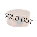 [レザーブレスレット] lily button single bracelet (natural brown)