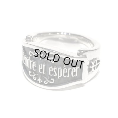 [巌窟王]メッセージ シルバーリングSV「Attendre et espérer（待て、しかして希望せよ）」/ アークシルバーアクセサリーズ