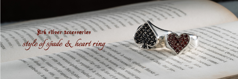 Ark silver spade ring