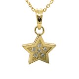 画像: ゴールド＆ダイヤモンドのスターネックレス「tiny star light pendant」