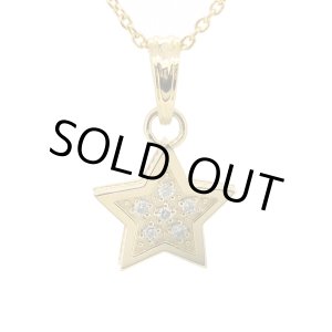 画像: ゴールド＆ダイヤモンドのスターネックレス「tiny star light pendant」