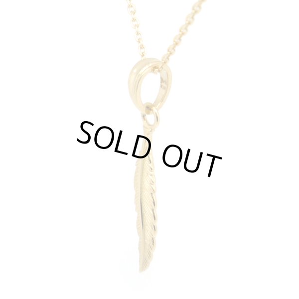 メンズジュエリー ゴールド フェザー