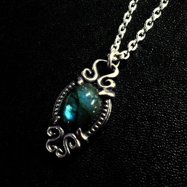 Ark silver accessories holy water ペンダント アークシルバーアクセサリーズ/[ラブラドライト ネックレス]holy