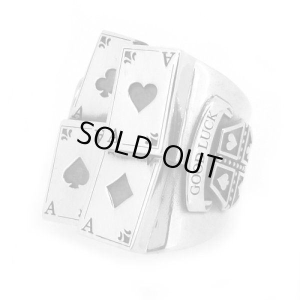 画像2: 【1点のみ】人気NO.1リング 4CARD RING 17号 10,000円