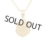 画像: ホースシューデザインのゴールドネックレス「tiny shadow cross horse shoe pendant」