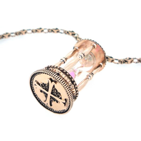 砂時計ペンダント ピンクゴールド