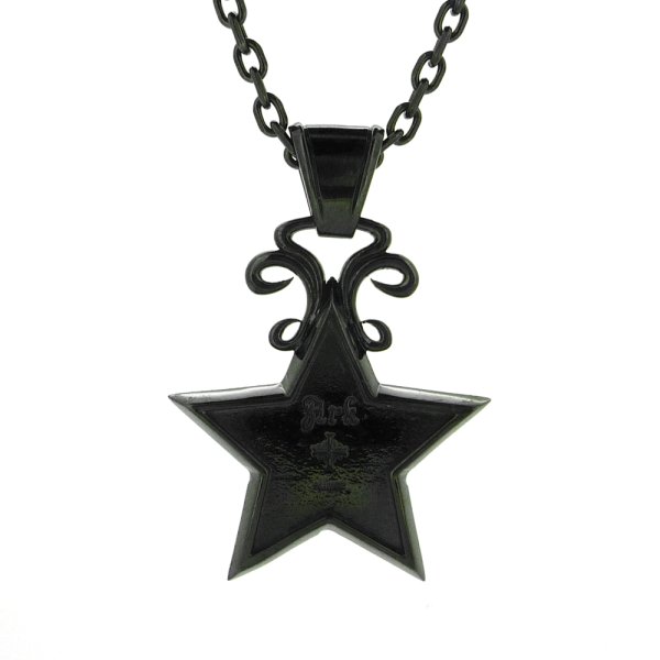 星のネックレス｜スターライトペンダント（ブラック）