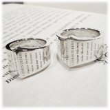 画像: ［ペアリング］聖書のメッセージ「importance of love large ring」