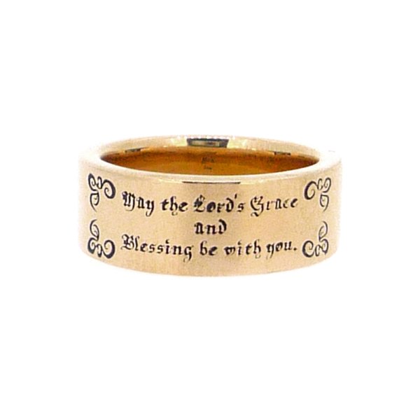 祈りのメッセージリング(ピンクゴールド)