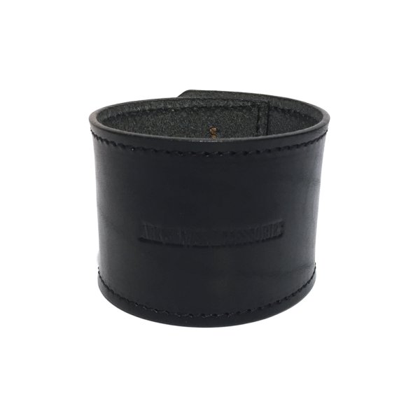 リリーボタン ダブルレザーブレスレット(ブラック)アークシルバーアクセサリーズ