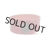 画像: [レザーブレスレット] lily button single bracelet (red)