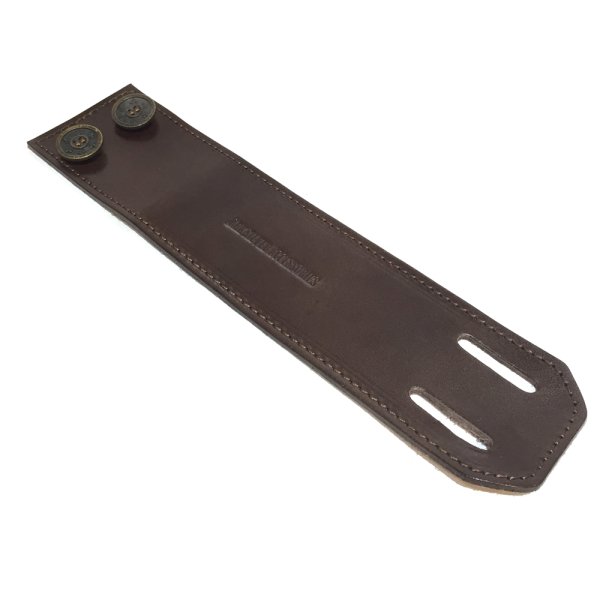 リリーボタン ダブルレザーブレスレット(ダークブラウン)アークシルバーアクセサリーズ