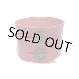 画像: [レザーブレスレット] lily button double bracelet (red)