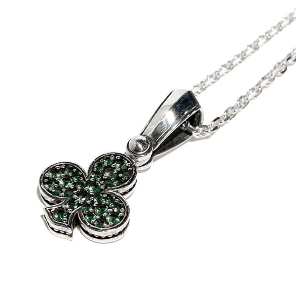 クローバーペンダント|トランプ クラブネックレス