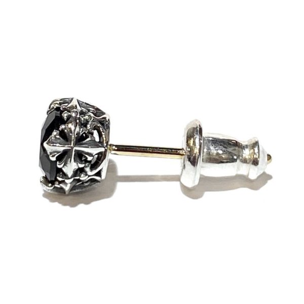 ロイヤルクラウンピアス(スモーキークォーツ) アークシルバーアクセサリーズ