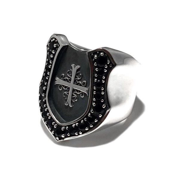 メンズ ホースシューリング(オニキス)