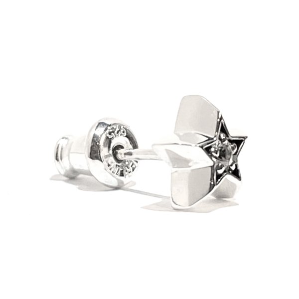 星モチーフのシルバーピアス「スターライトピアス(ホワイトサファイア)」アークシルバーアクセサリーズ
